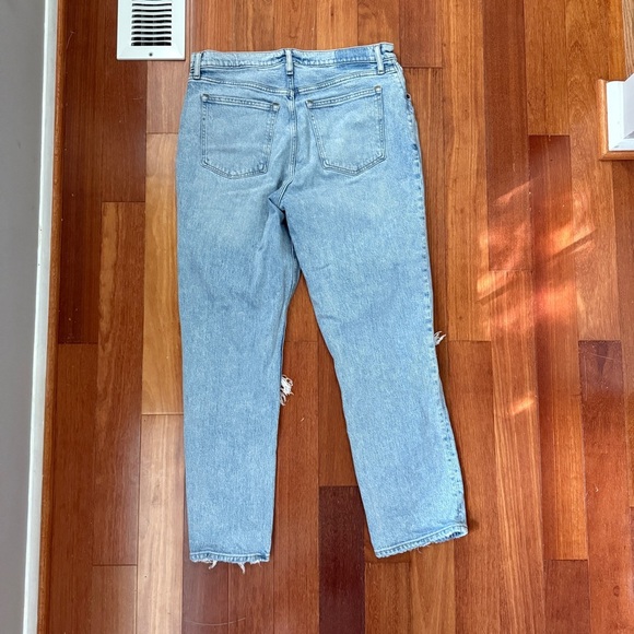 Abercrombie & Fitch Light Blue Straight Leg Jeans - Picture 10 of 10